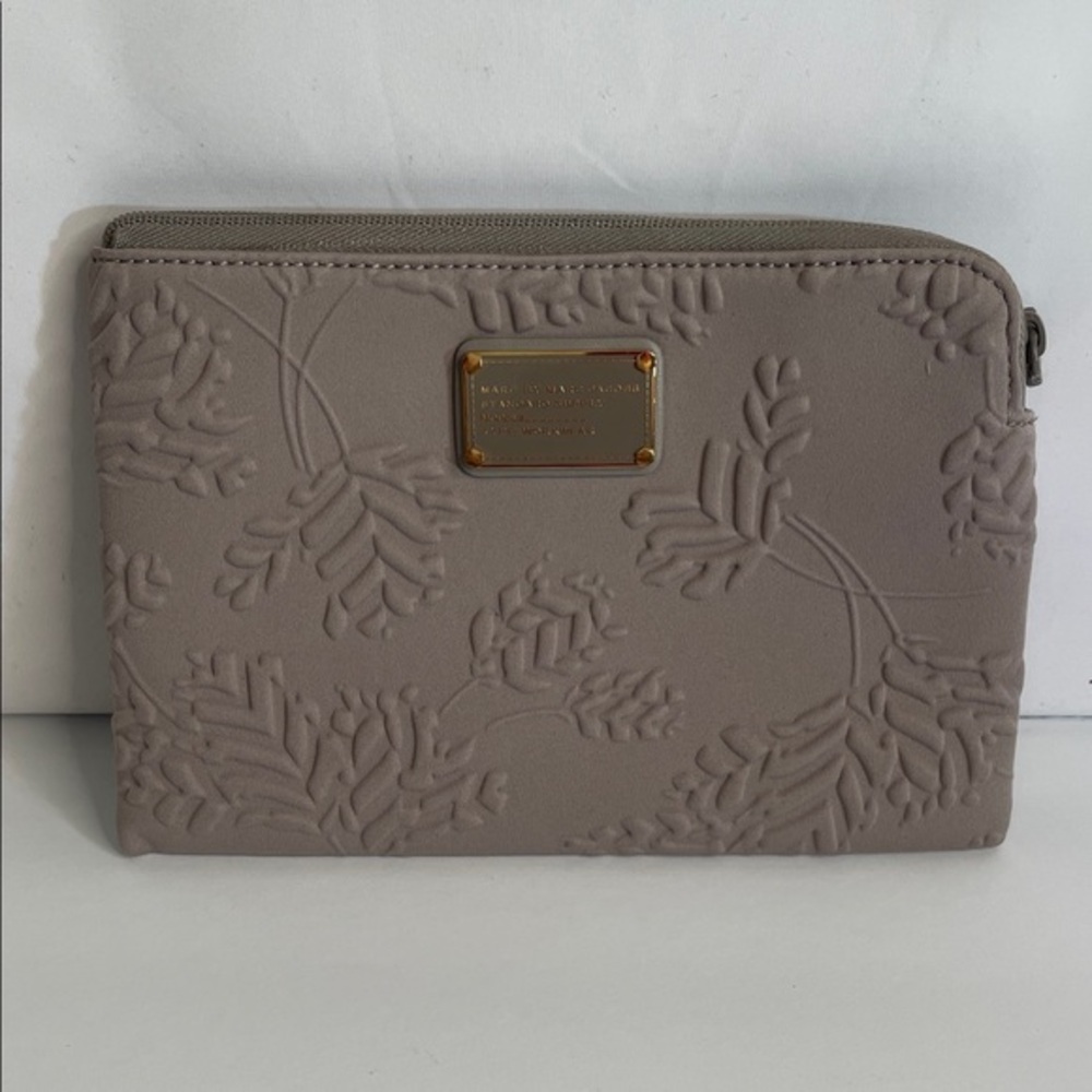 Marc By Marc Jacobs Gray Embossed Clutch